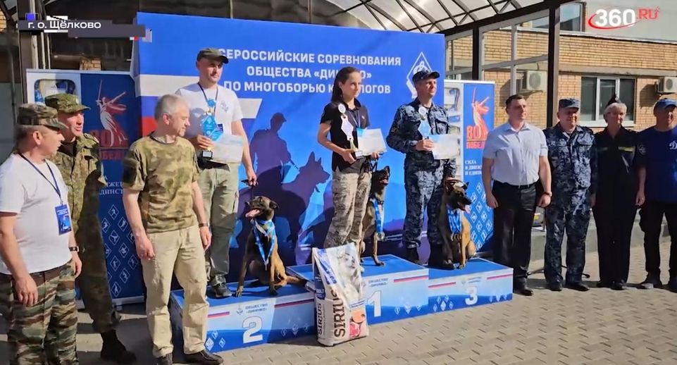 Соревнования по многоборью кинологов прошли на базе Щелковского колледжа