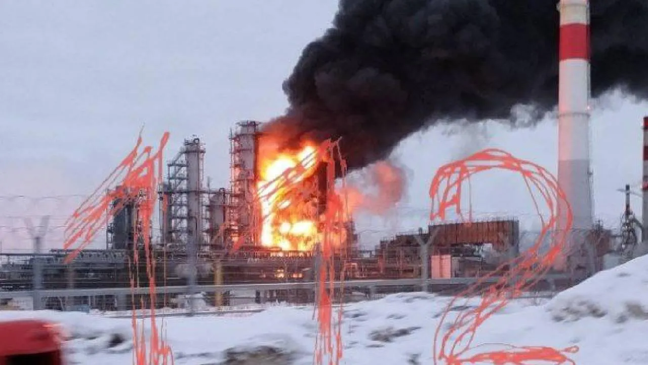 БПЛА атаковал Кстовскую промзону, горит установка по переработке нефти