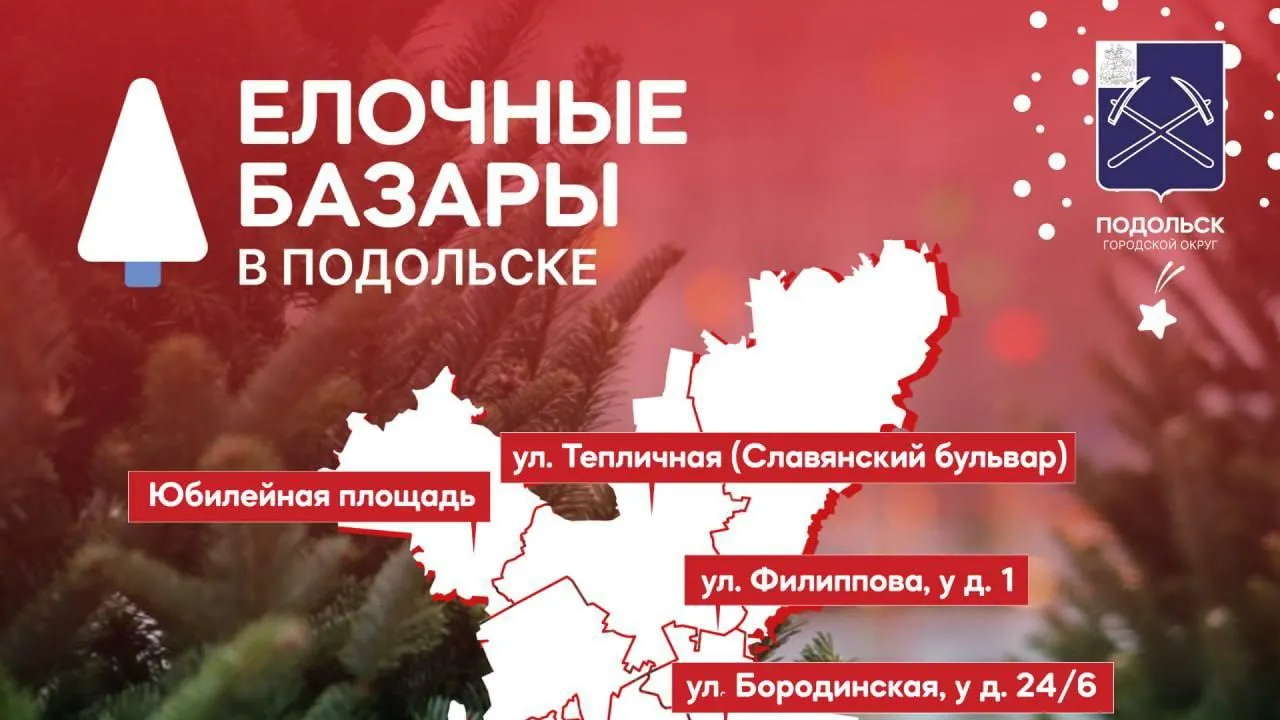 Продажа елей к Новому году стартовала в Подольске