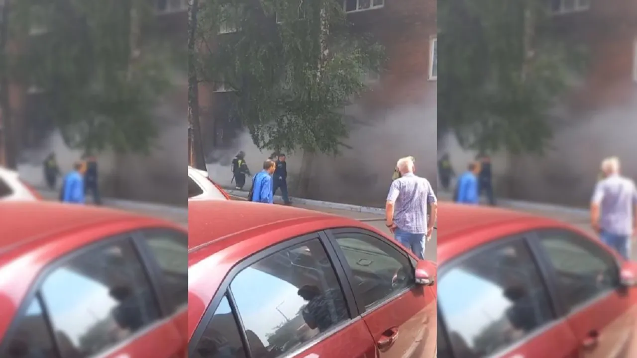 Очевидцы сообщили о возгорании жилой пятиэтажки в Балашихе