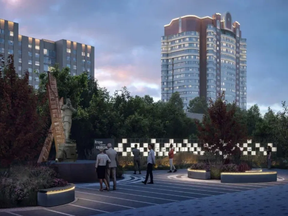 В Яблоневом сквере появятся пешеходные дорожки и общественные пространства.&nbsp;Фото: проектное решение