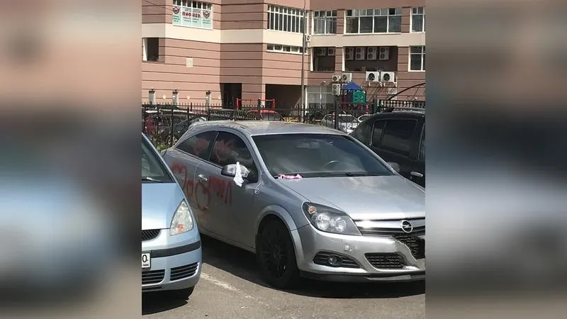 Девушка закидала трусами машину изменщика в Раменском
