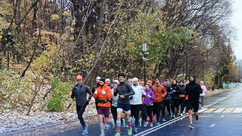 Лосинопетровцы во время пробега в Москве Фото: Вячеслав Градин