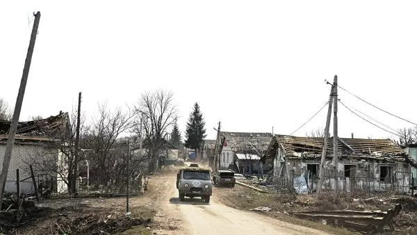 Разрушенные дома в Судже