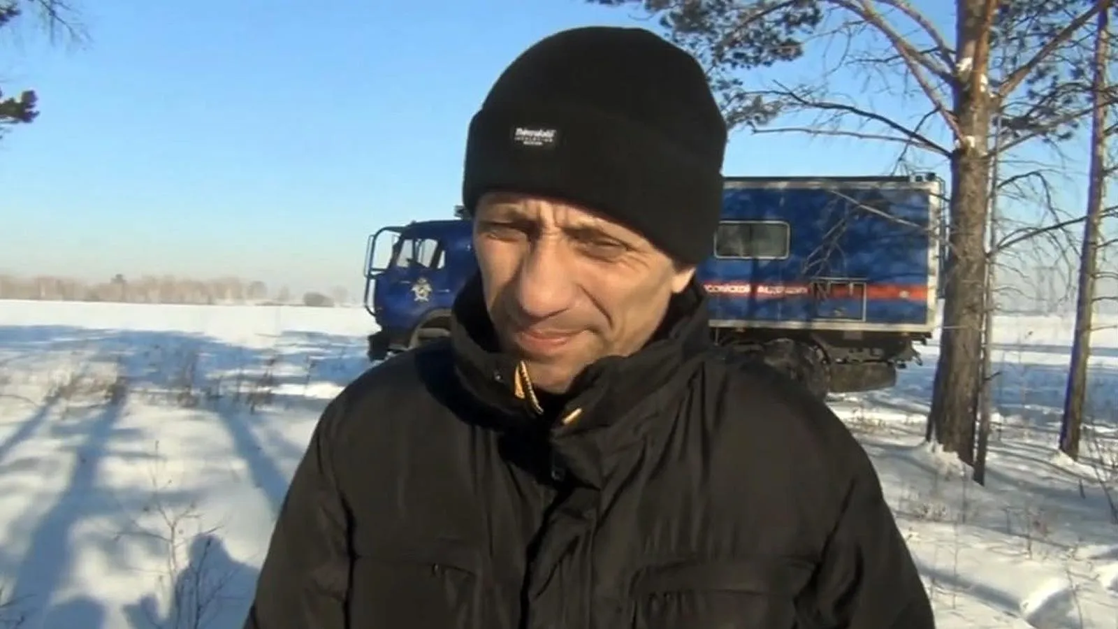 Михаил Попков на следственном эесперементе. RF Investigative Committee