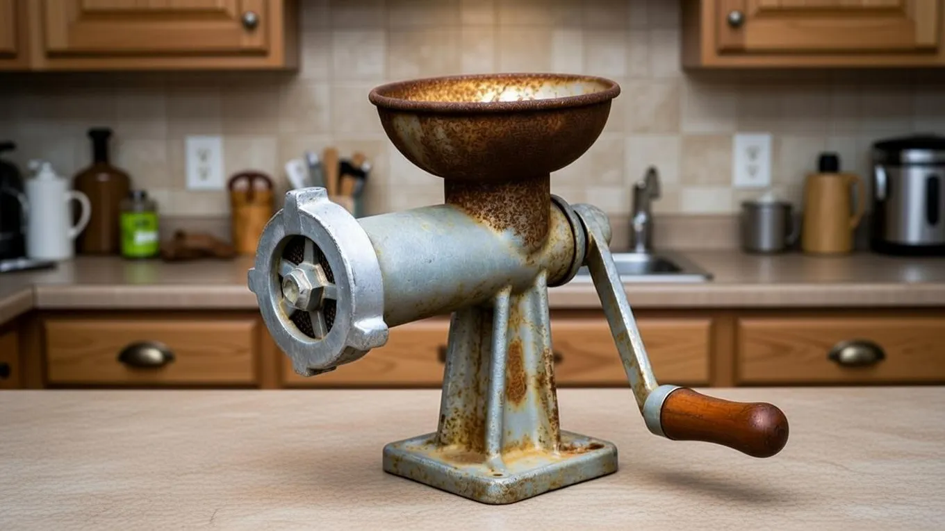 В Прокопьевском интернате на кухне нашли ржавую мясорубку, где перемалывали мясо и рыбу