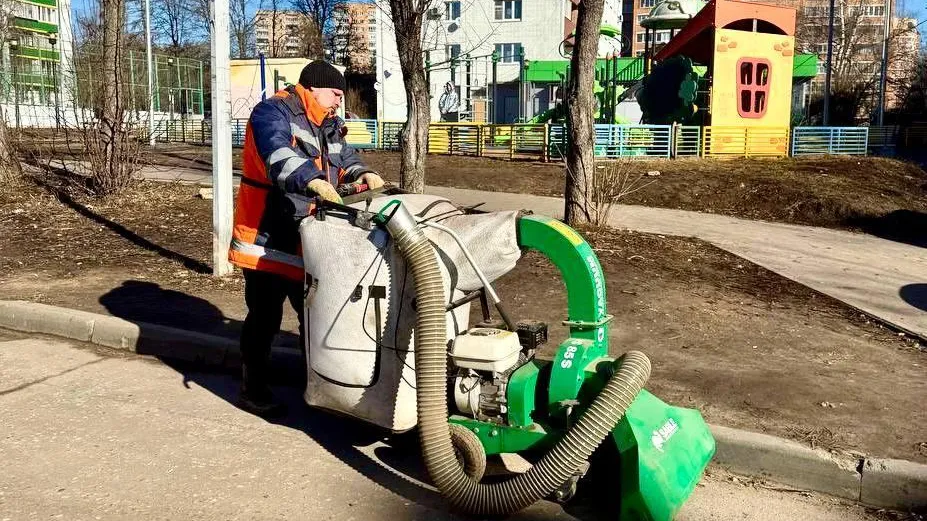 В Подмосковье в рамках эксперимента будут убирать дворы с помощью ручных пылесосов