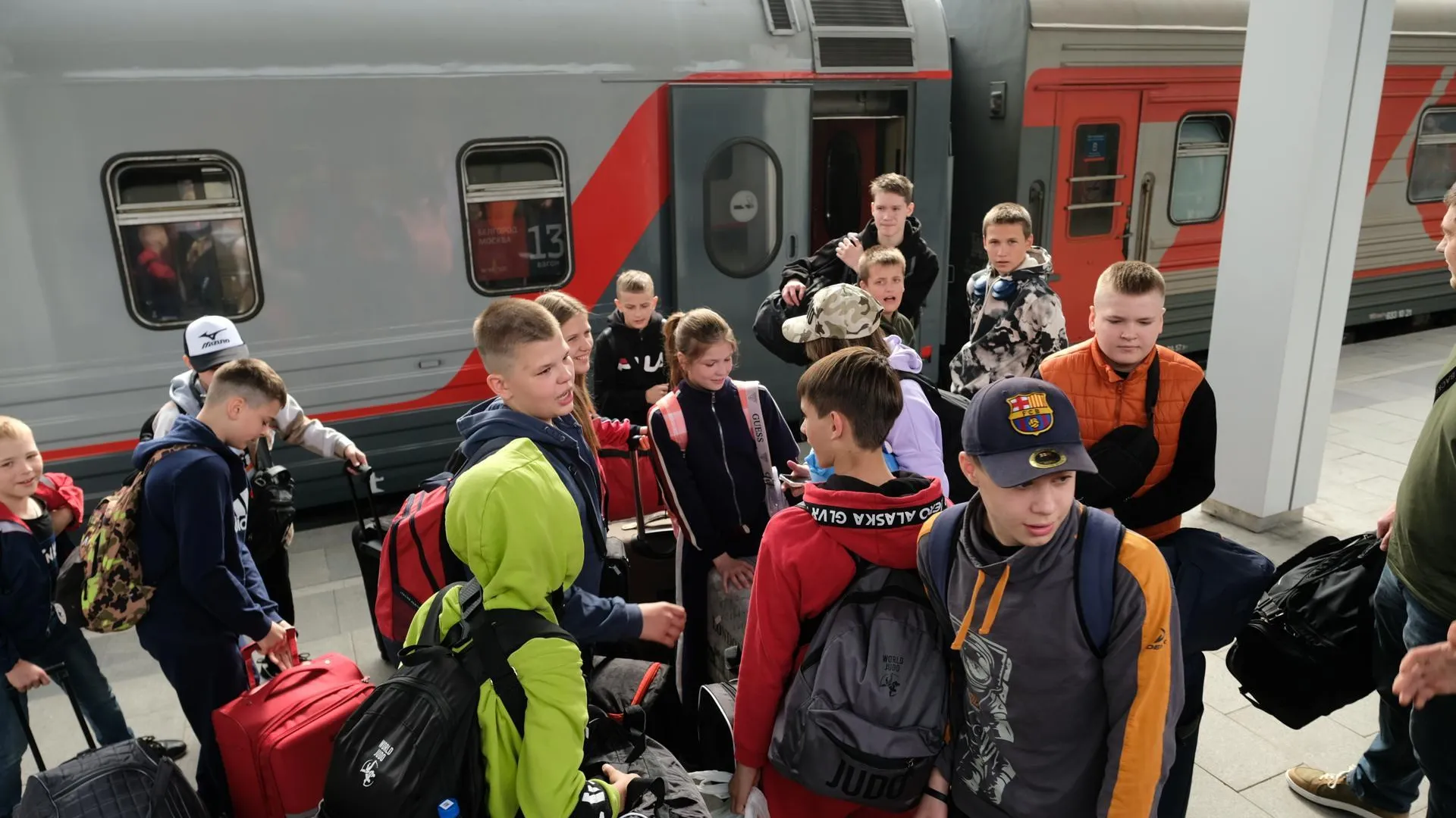 Спортсмены из Белгородской области вместе с тренером прибыли в Подмосковье