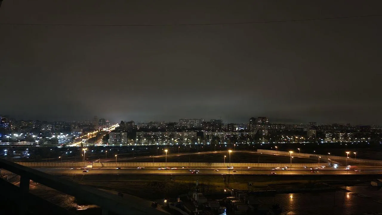 Северное сияние в Санкт-Петербурге