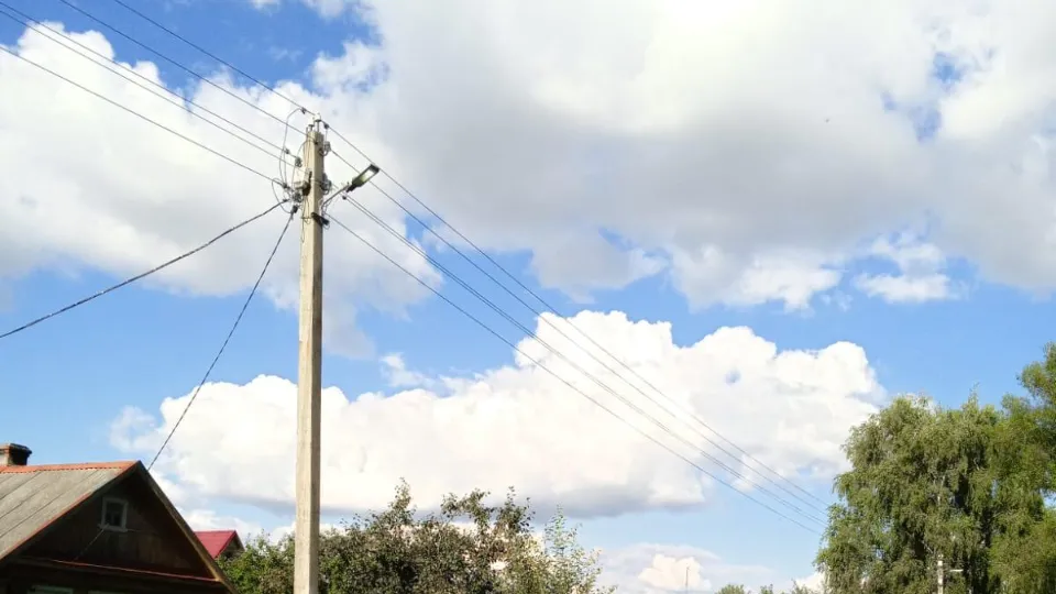 Фонарь в деревне Стрешневы Горы. Фото: пресс-служба администрации м.о. Лотошино