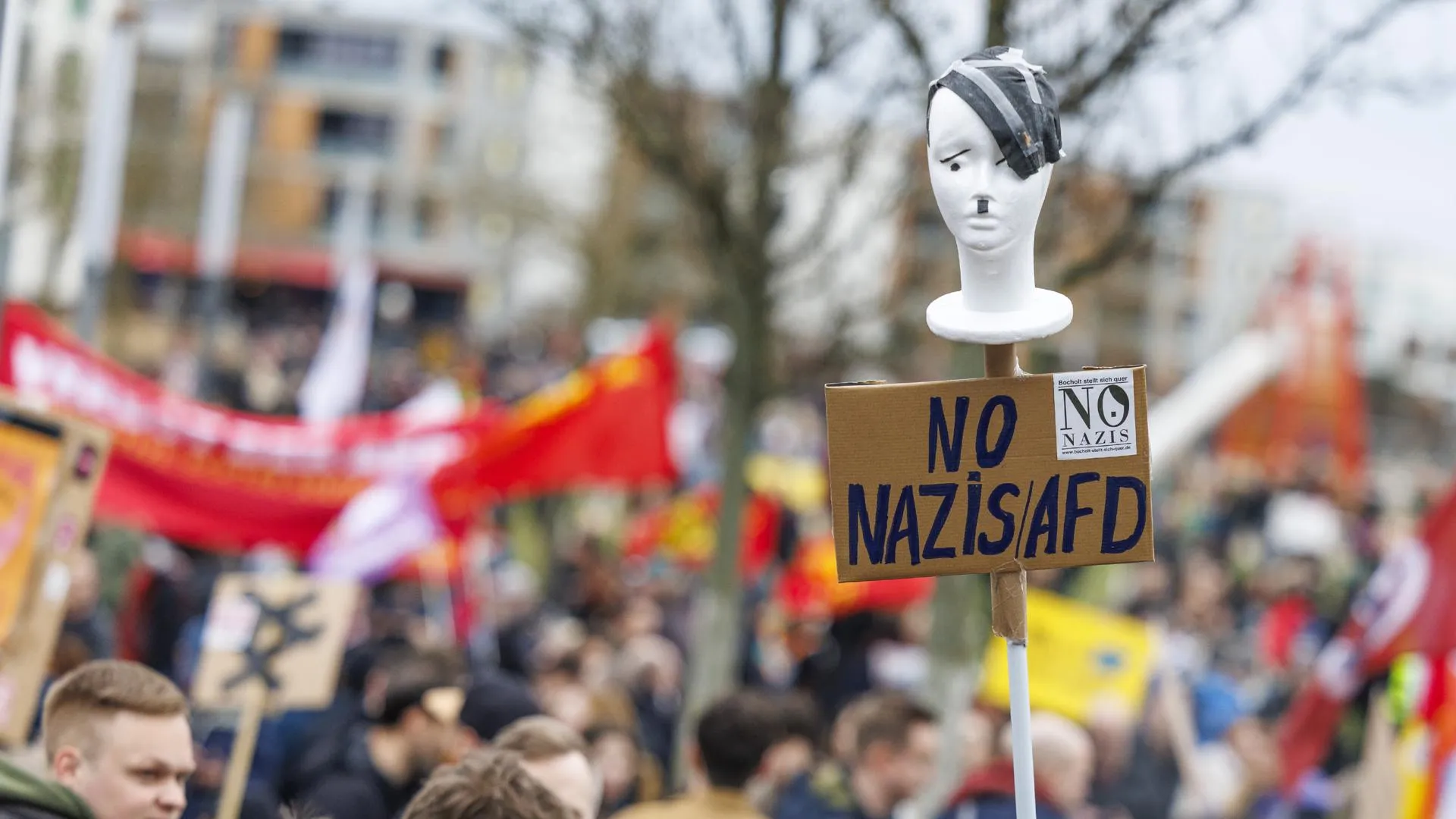 Демонстрация против партии «Альтернатива для Германии» в Эссене. Christoph Reichwein/dpa
