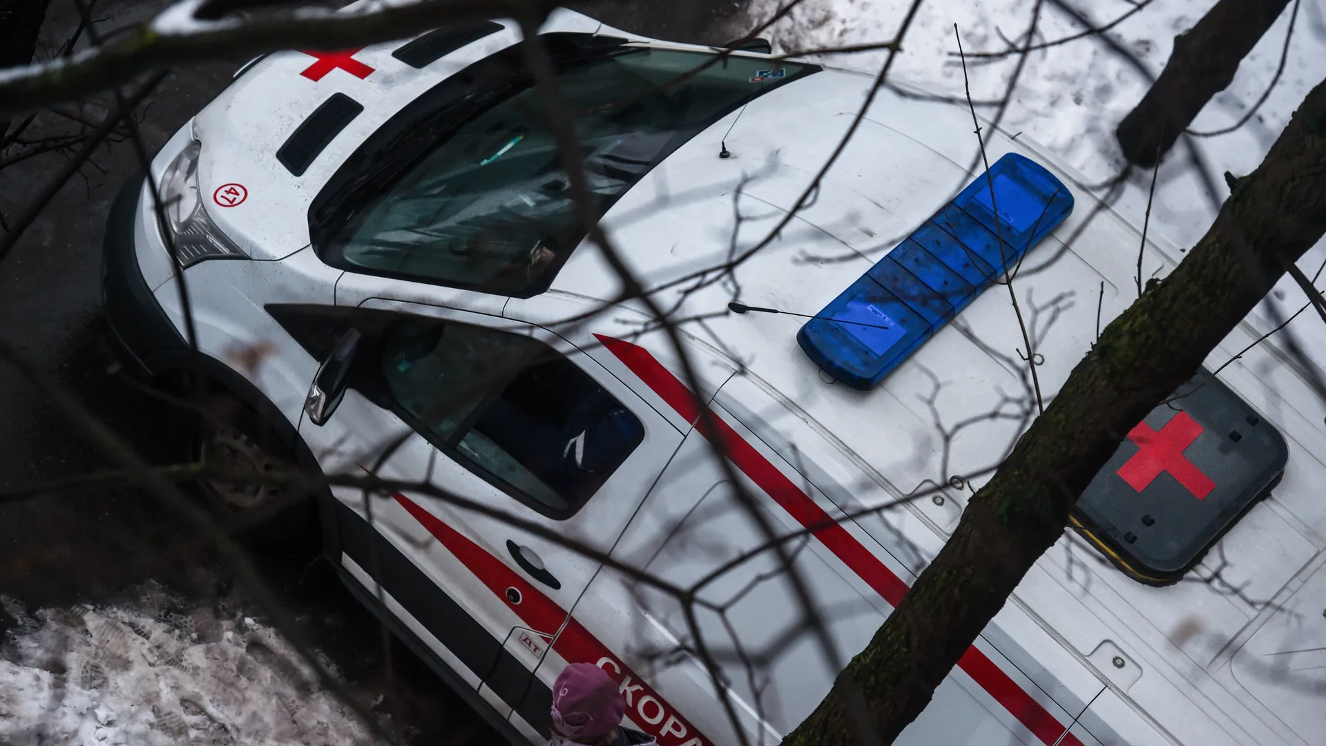 Кареты Скорой Медицинской помощи на дорогах Москвы