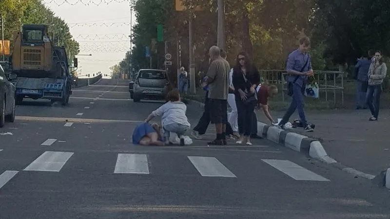 Женщину сбили на зебре в Чехове