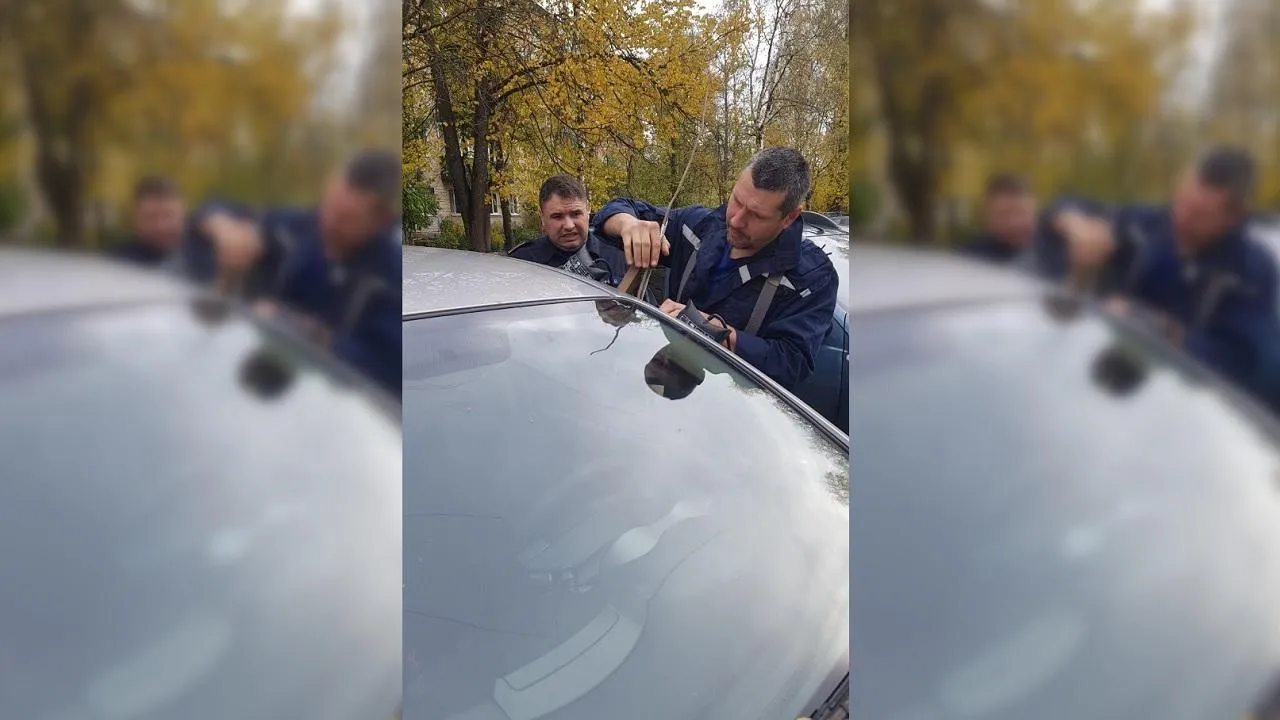 Подмосковные спасатели освободили пятимесячного ребенка из запертого автомобиля