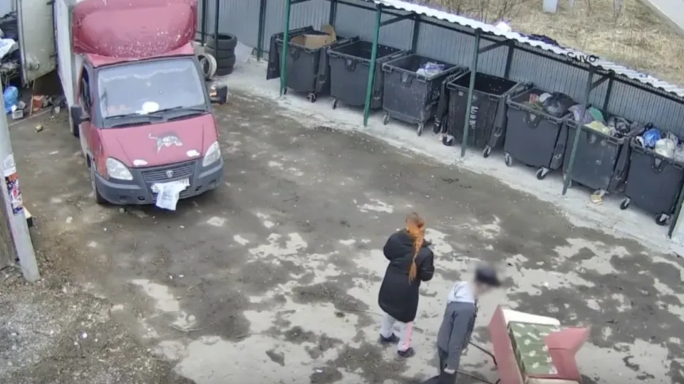 Кадр с камеры видеонаблюдения