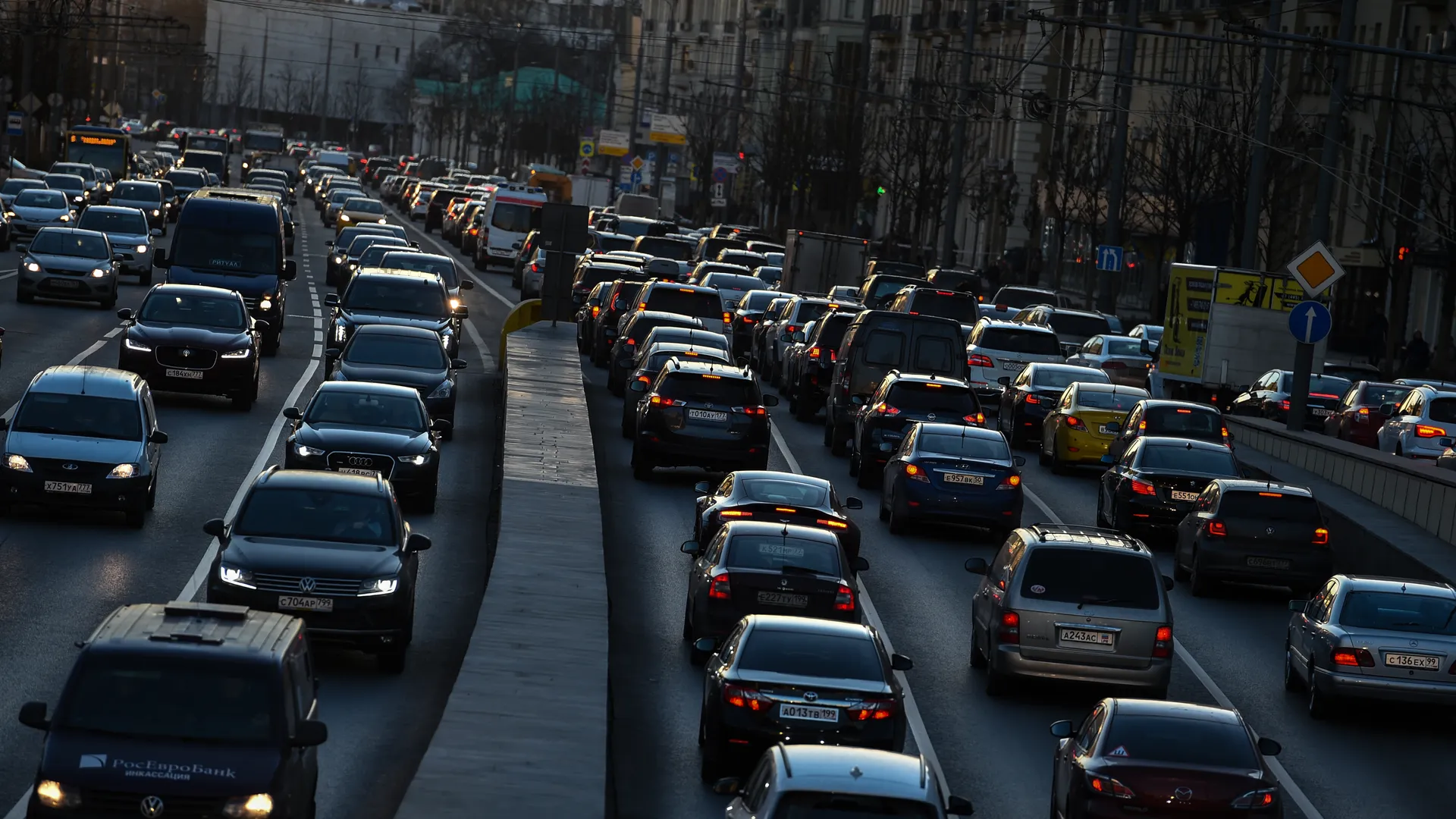 Вечерние пробки в Москве