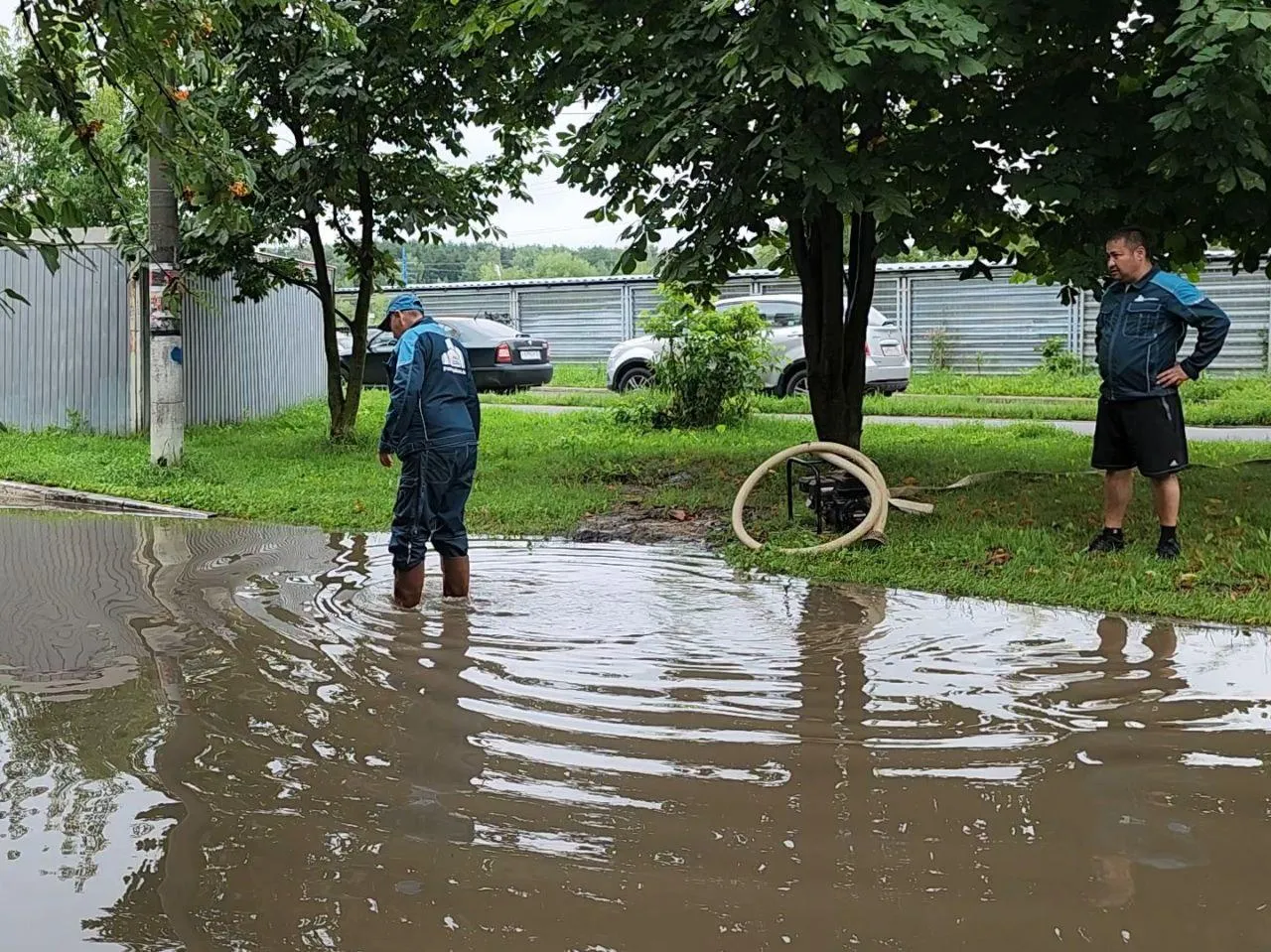 подтопление до начала его устранения