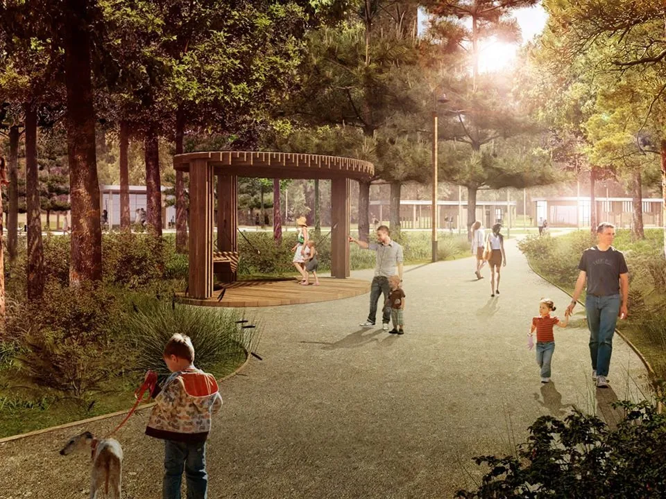Лесопарк «Соколка» в Истре. Фото: проектное решение