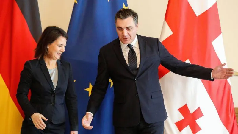 Самолет Главы МИД Германии не смог приземлиться в Тбилиси с первой попытки