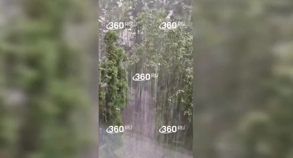 Последствия непогоды в Солнечногорске засняли на видео