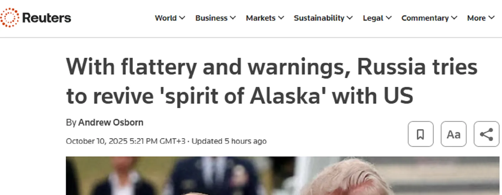скриншот экрана / Reuters