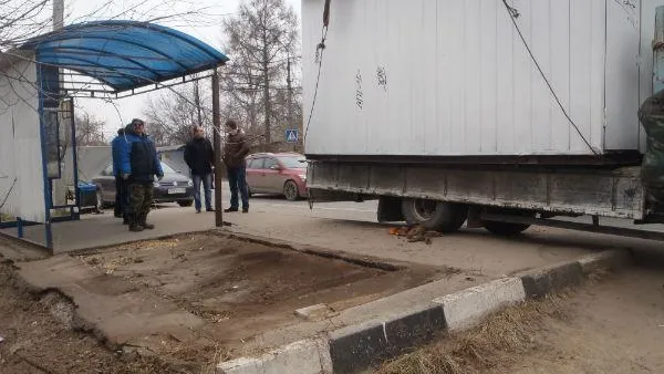 В Щелково ликвидировали несанкционированный киоск 