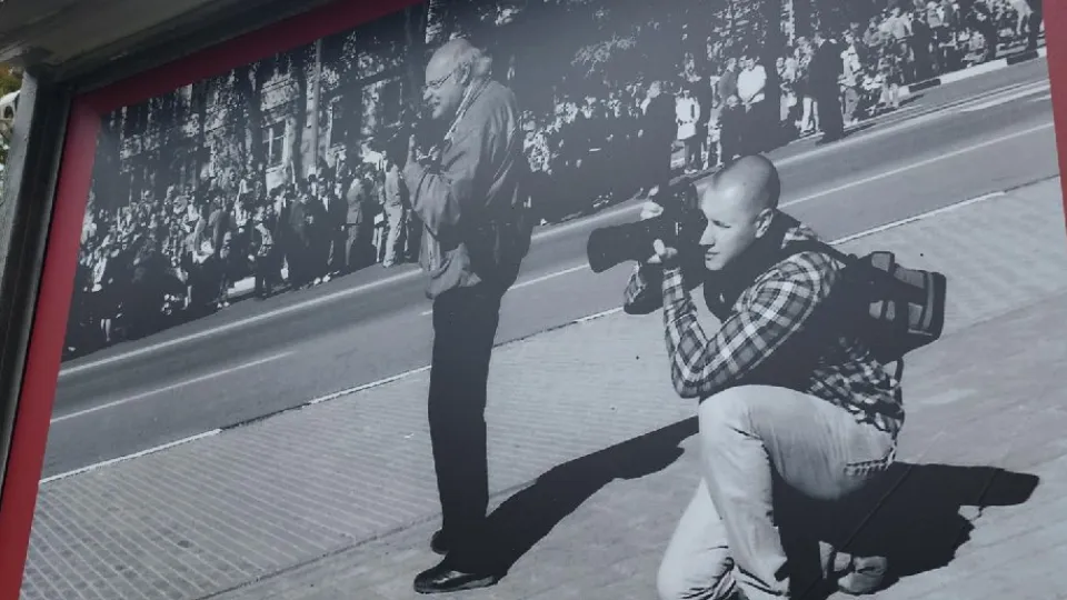 Одна из последний фоторабот Виктора Анашкина. Кадр сделан у Мемориала Воинской славы.  Фото: REGIONS/Василий Тремасов