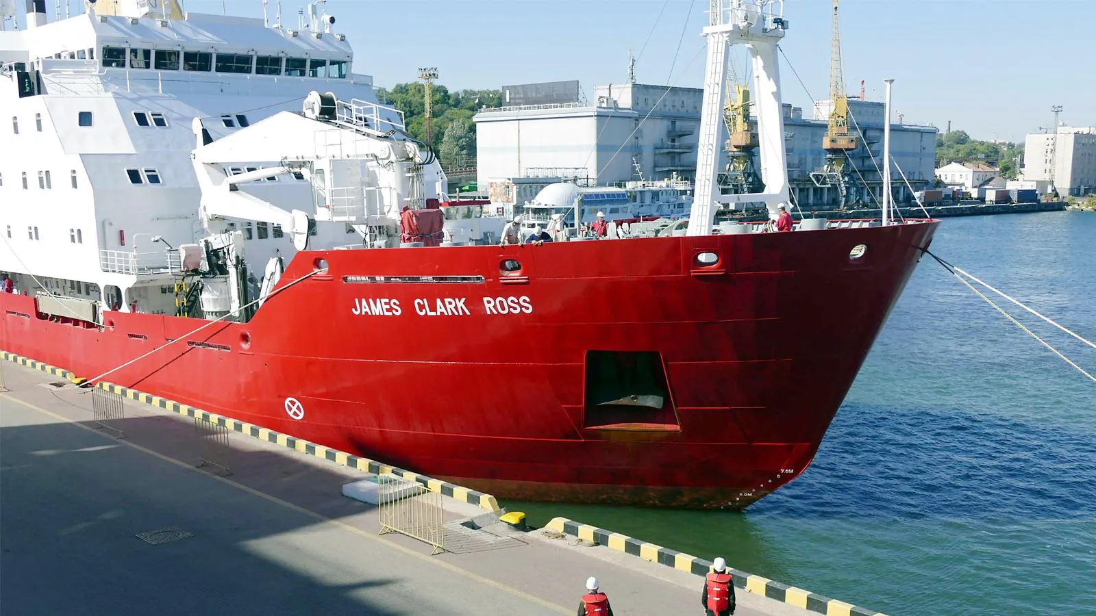 Научно-исследовательский ледокол RRS James Clark Ross в Одесском морском порту, 5 октября 2021 года. Yulii Zozulia