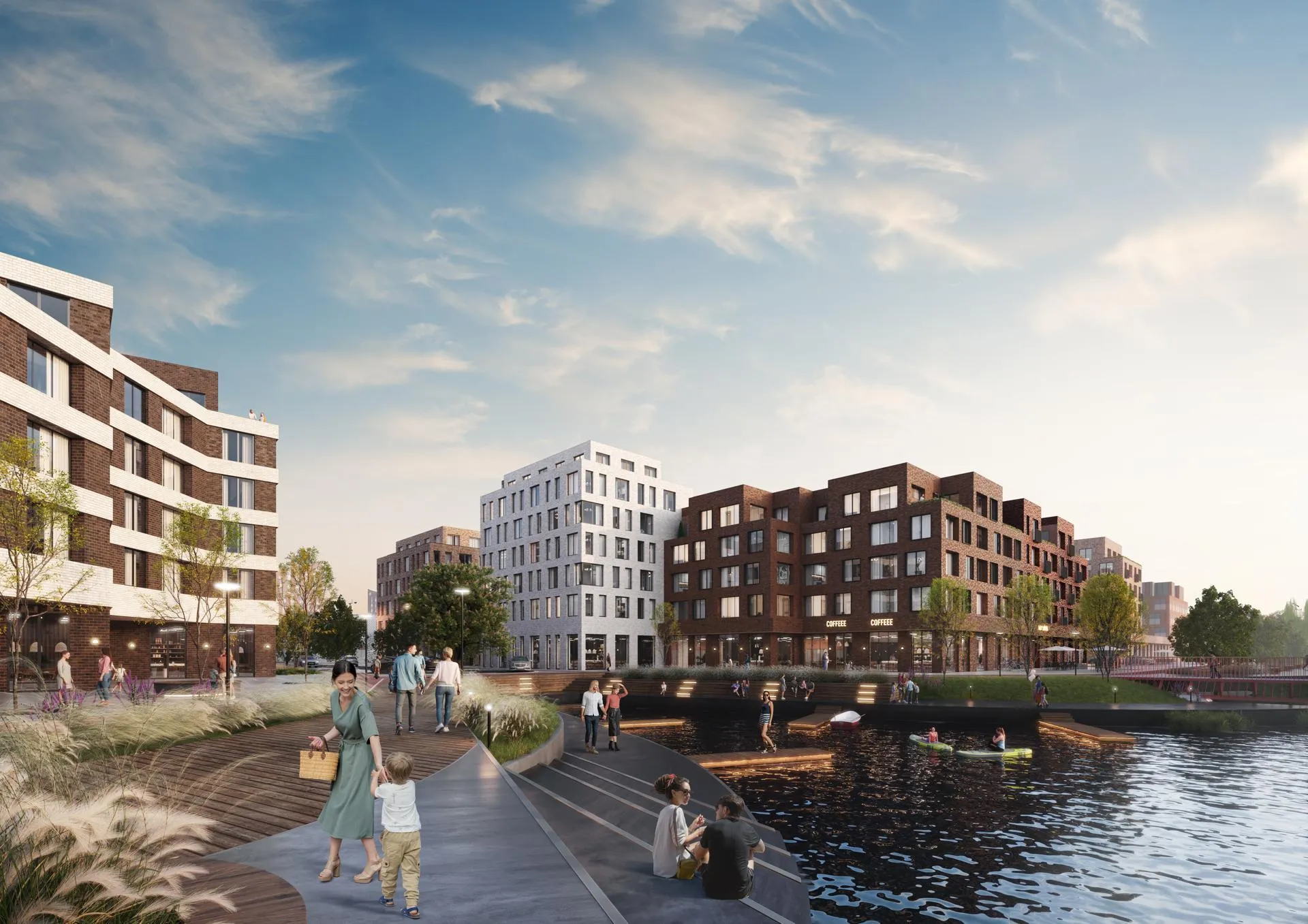 Мультимедийная инсталляция «Город на острове: 4 сезона» архитектурного бюро DNK ag и группы компаний «Остов» рассказывает о проекте в Наро-Фоминске / Фото: архитектурное бюро DNK ag