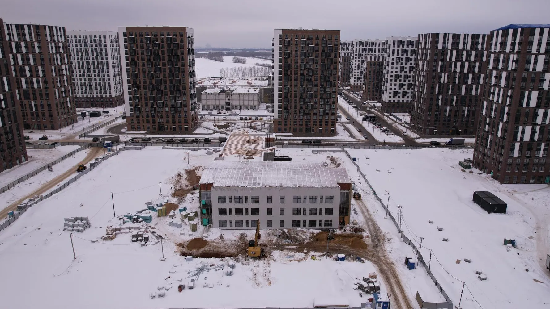 Детский сад в составе ЖК «Пригород Лесное». Съемка с коптера/РИАМО стрингеры