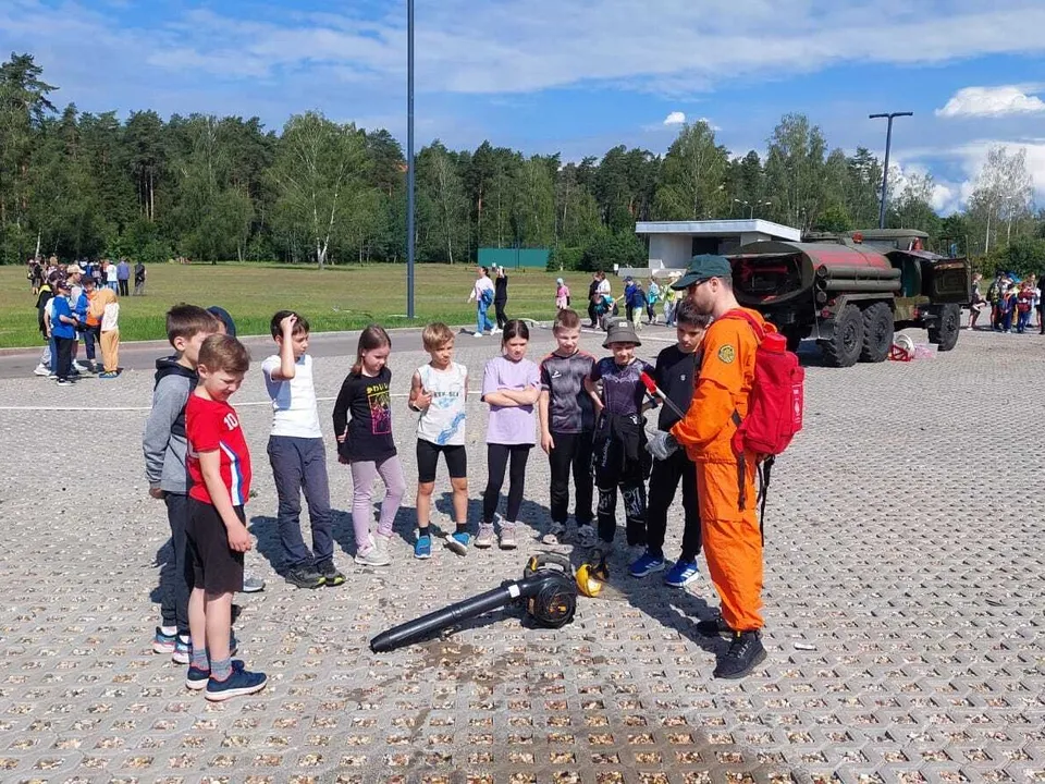 Урок по пожарной безопасности в Черноголовке. Фото: МАУДО СШ «Черноголовка»