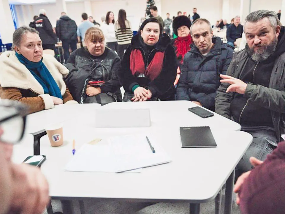 Жители Лукино-Варино на встрече с главой муниципалитета. Фото: пресс-служба администрации г.о. Лосино-Петровский