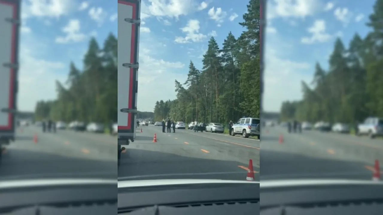 ДТП с участием автомобиля полиции произошло на трассе в Подмосковье  — СМИ