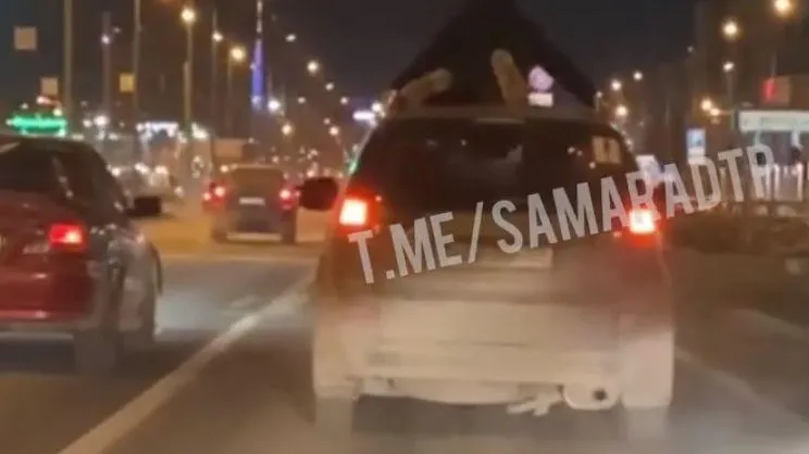 Наездник на грязном кроссовере удивил автомобилистов в Самаре