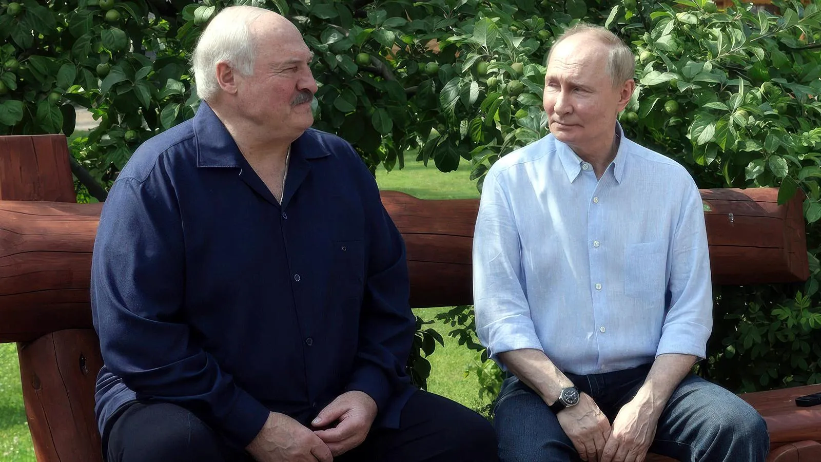Владимир Путин и Александр Лукашенко на Ладожском озере, Республика Карелия, Россия, 1 августа 2025 года. Gavriil Grigorov/Kremlin Pool