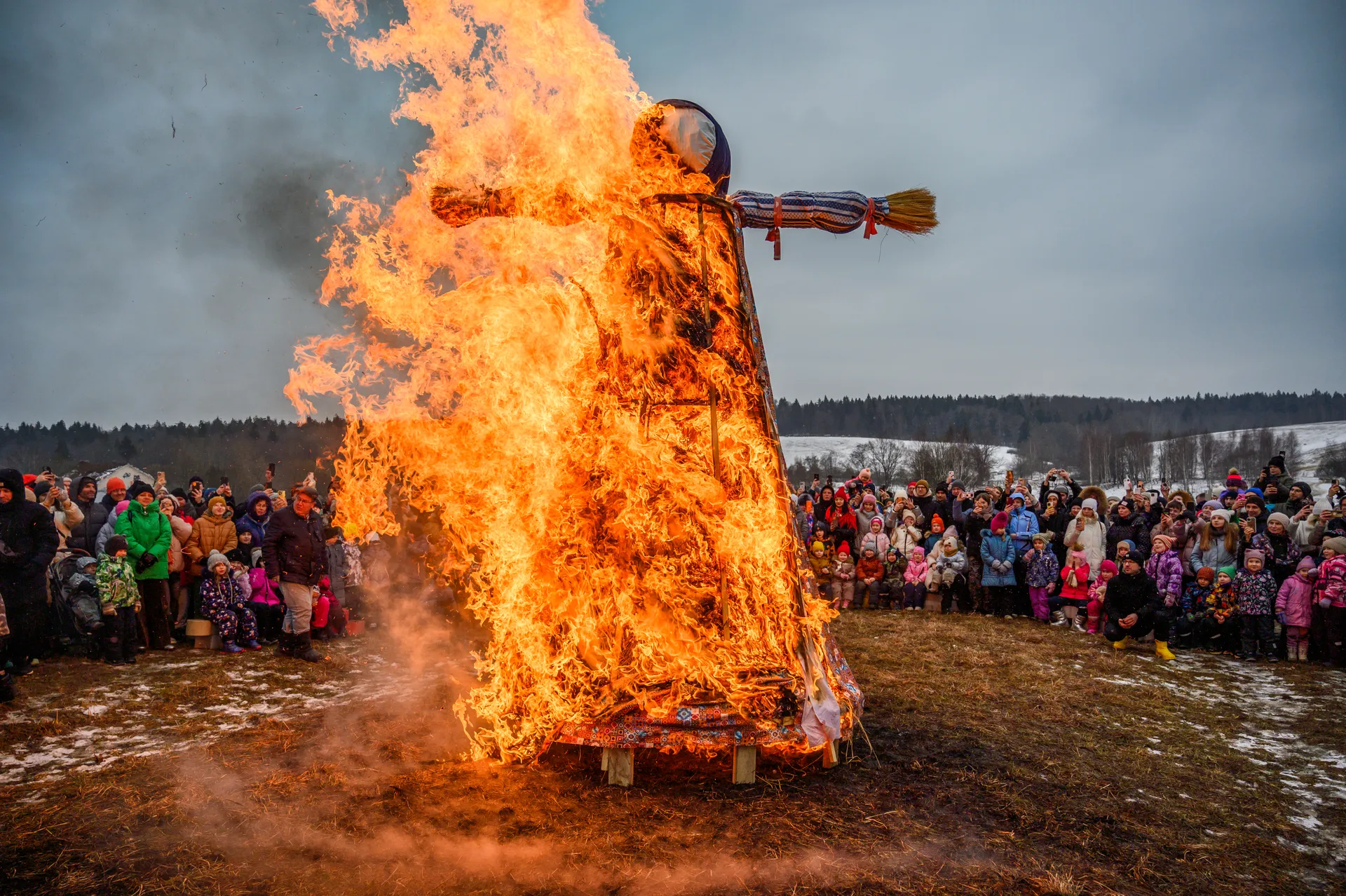Празднование Масленицы в Муранове