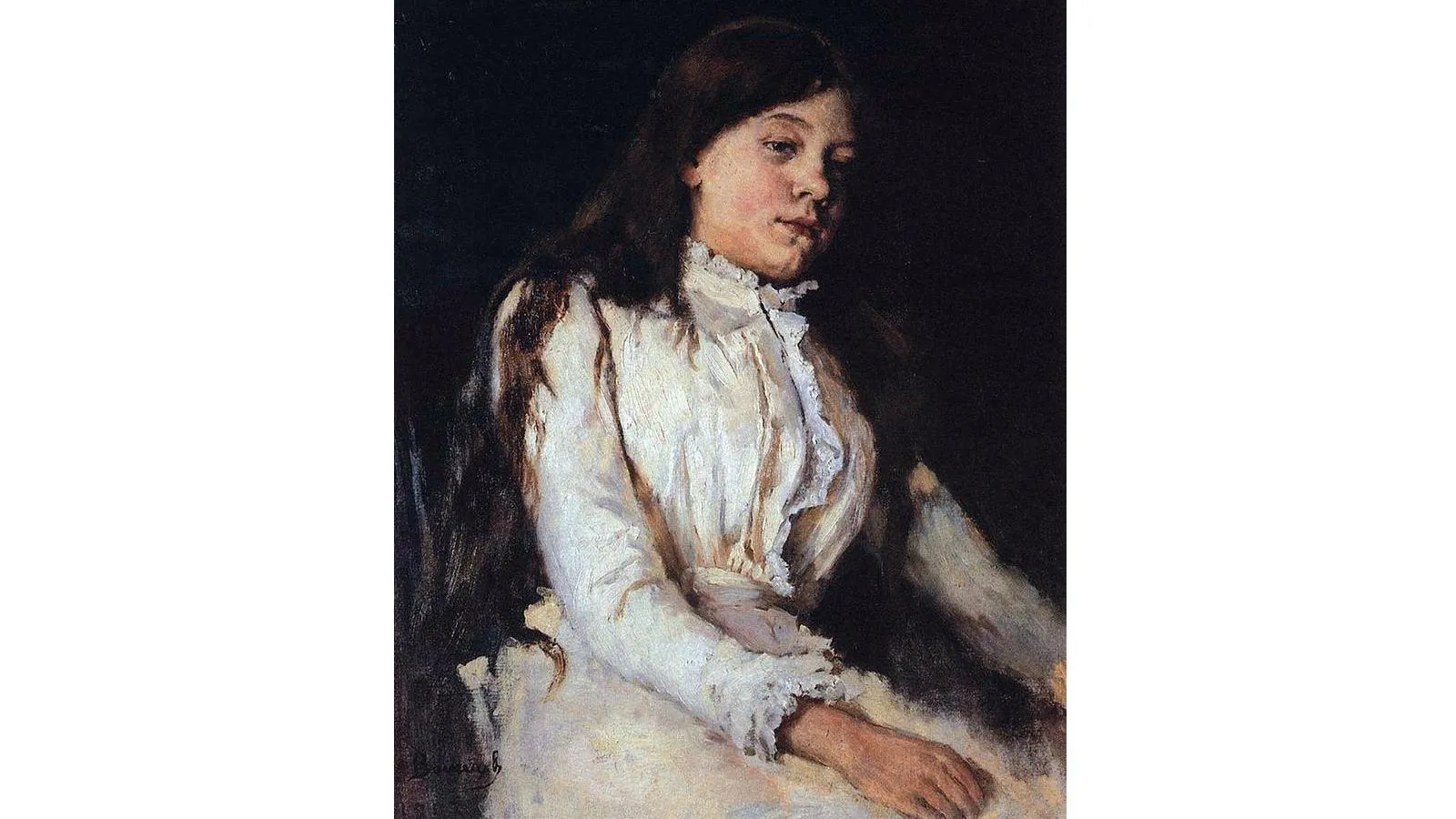 Виктор Васнецов «Портрет Натальи Мамонтовой», этюд для фигуры Елены Прекрасной