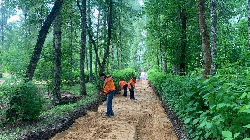 Готовность сквера имени Бруя в Королеве составляет 15%