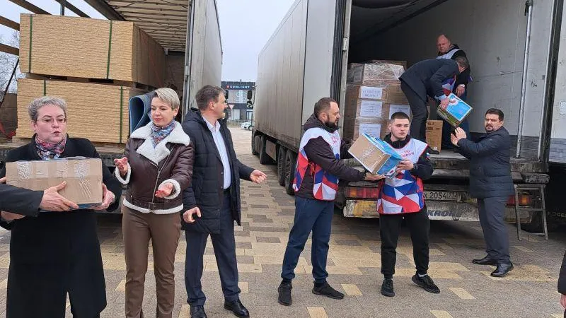 Три грузовых машины с помощью направили из Рузского округа в зону СВО