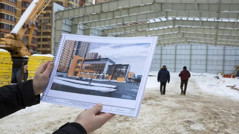 В Реутове завершены основные этапы сооружения Ледового дворца