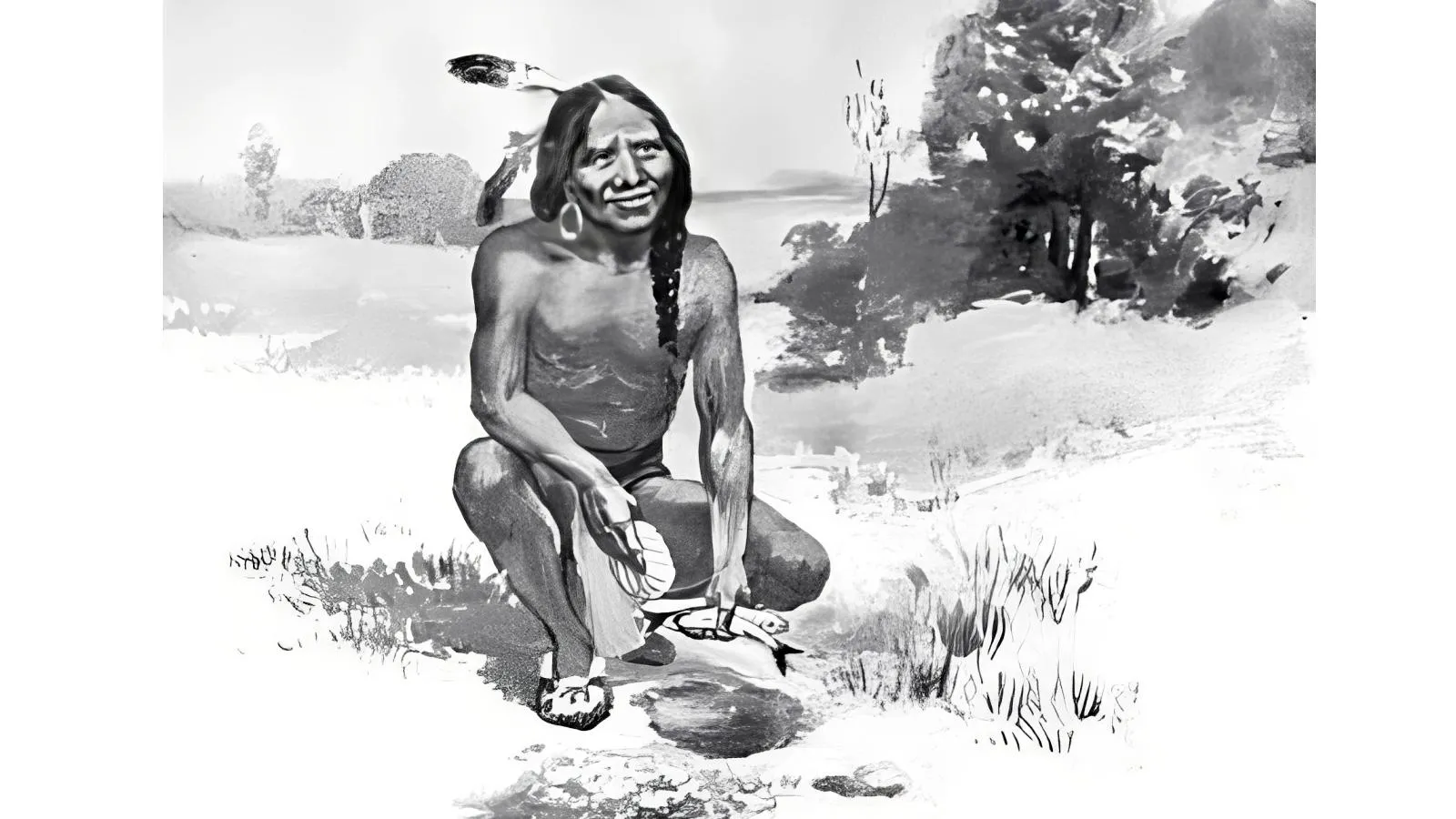 Тисквантум (Скванто) в представлении авторов учебника «Преподавание сельского хозяйства в средней школе», 1911 год