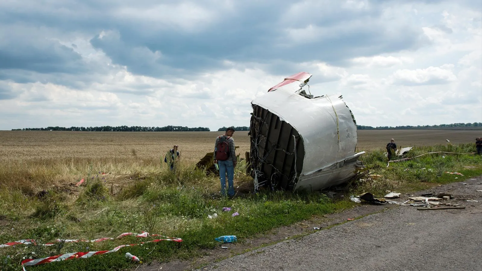 Место крушения рейса MH-17, 22 июля 2014 года. Dai Tianfang
