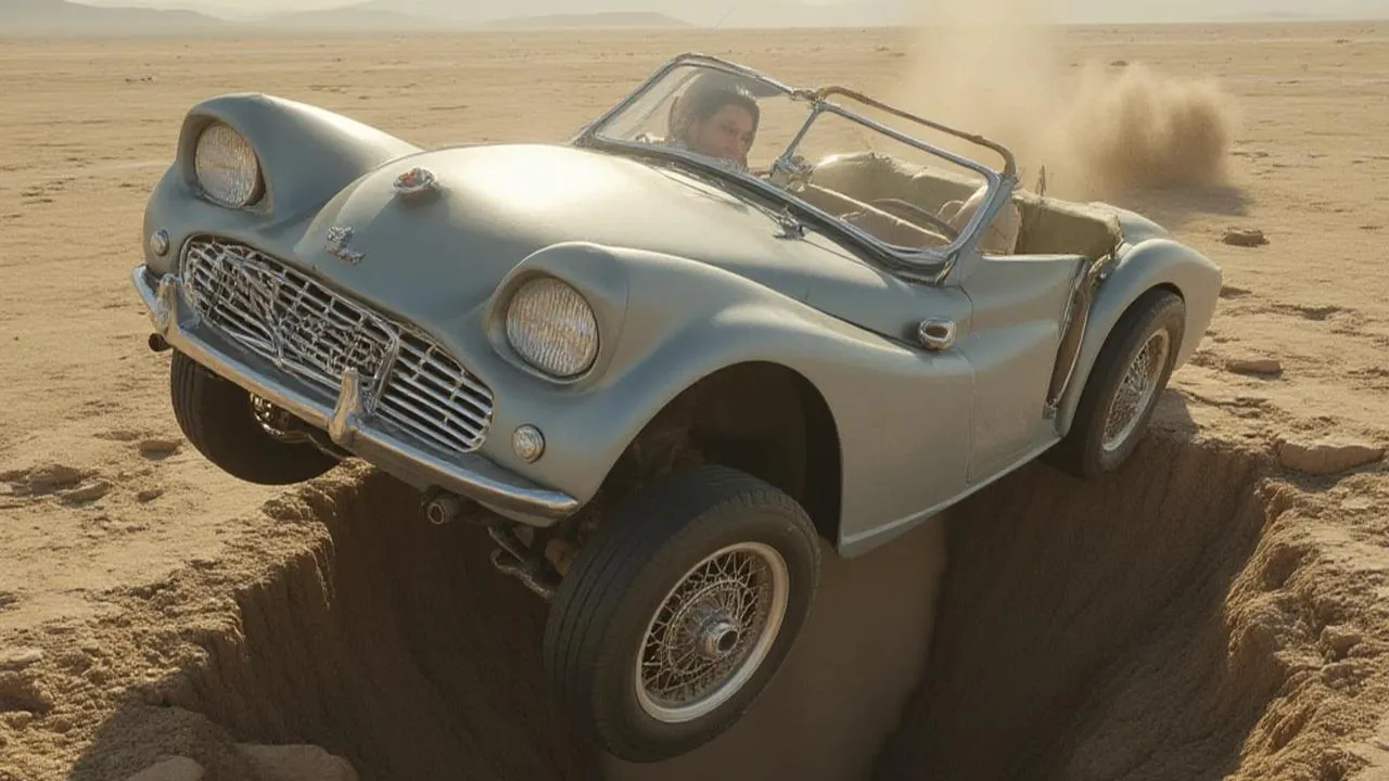 «Горячая» авария в Северной столице: размытая кипятком дорога поглотила автомобили