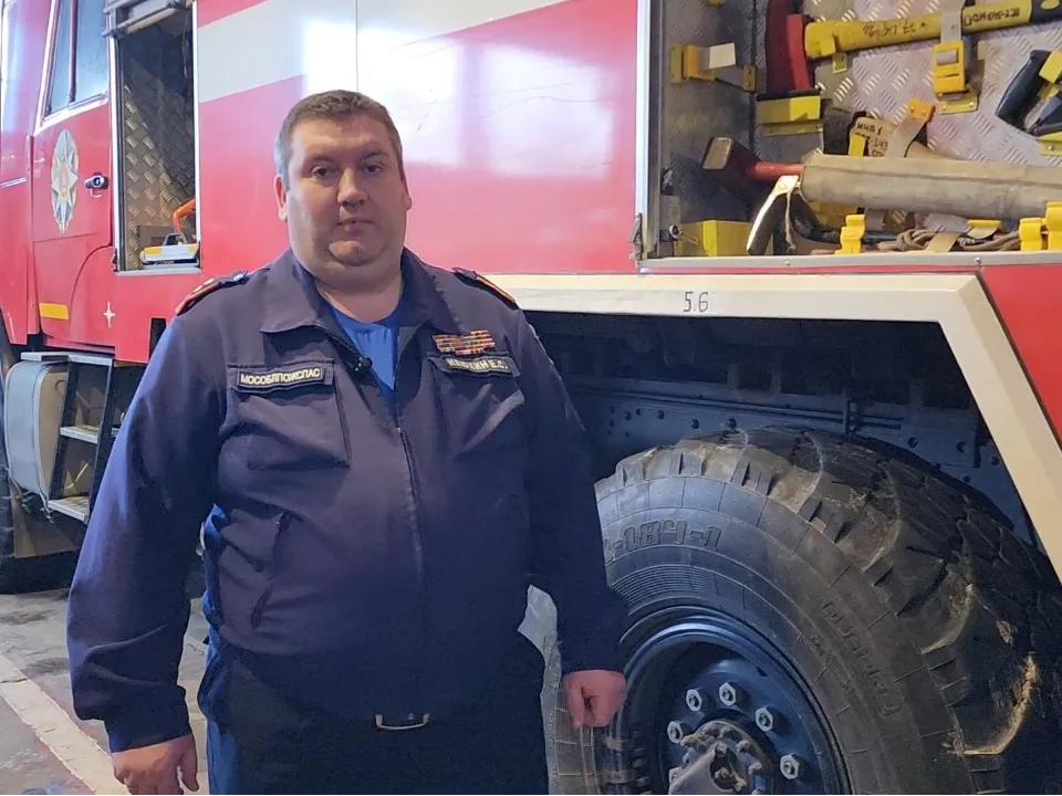 Начальник пожарно-спасательной части №343 Евгений Илюхин. Фото: Ольга Антонова