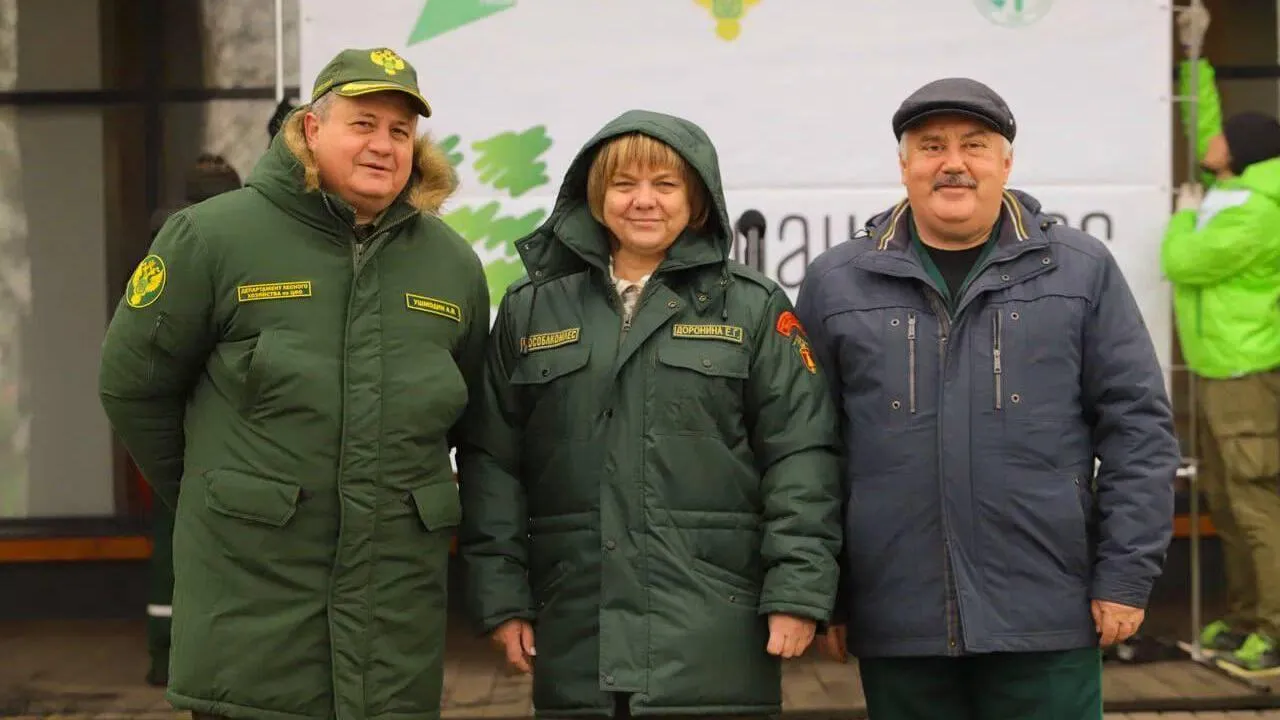 Подмосковные лесники приняли участие в экологической акции на Куликовом поле