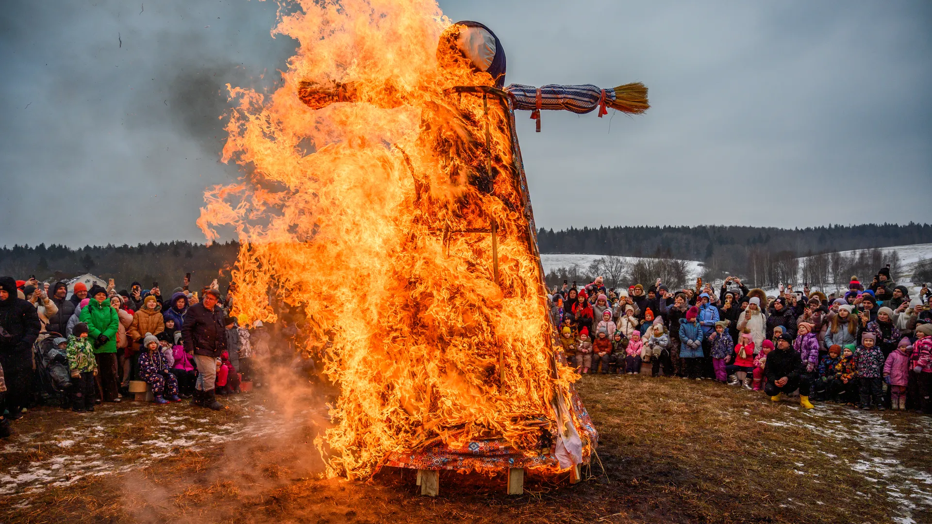 Празднование Масленицы в Муранове