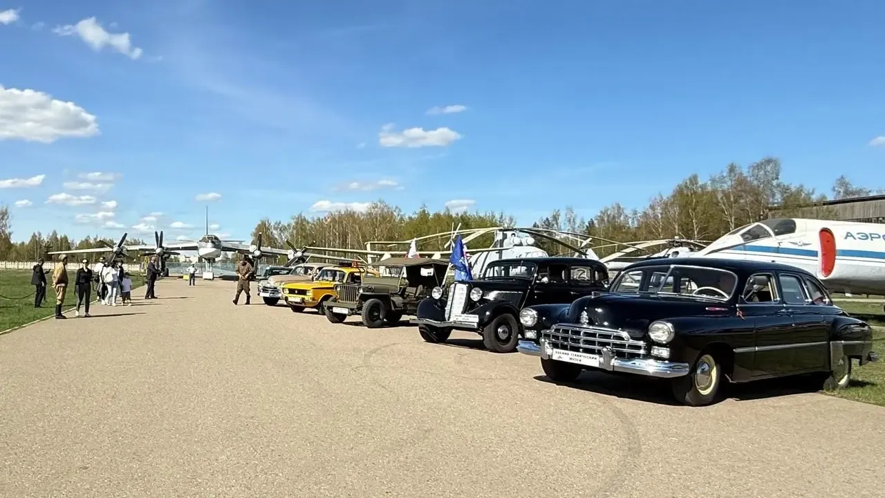 «Автопробег Победы» завершился в центральном музее ВВС в Щелково