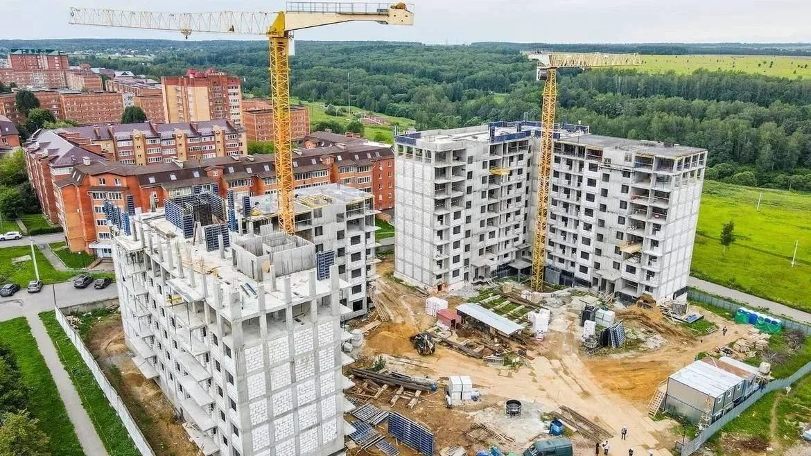 В подмосковной Кашире строится крупный жилой комплекс