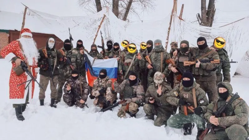 Мобилизованные поздравили жителей Шаховской с наступающими праздниками
