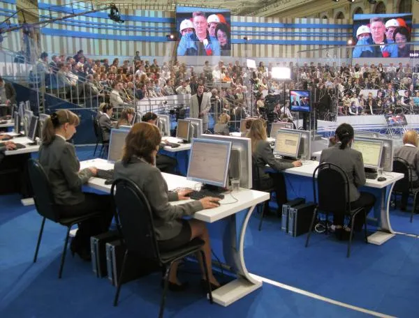 Прямая линия с Владимиром Путиным в 2009 году